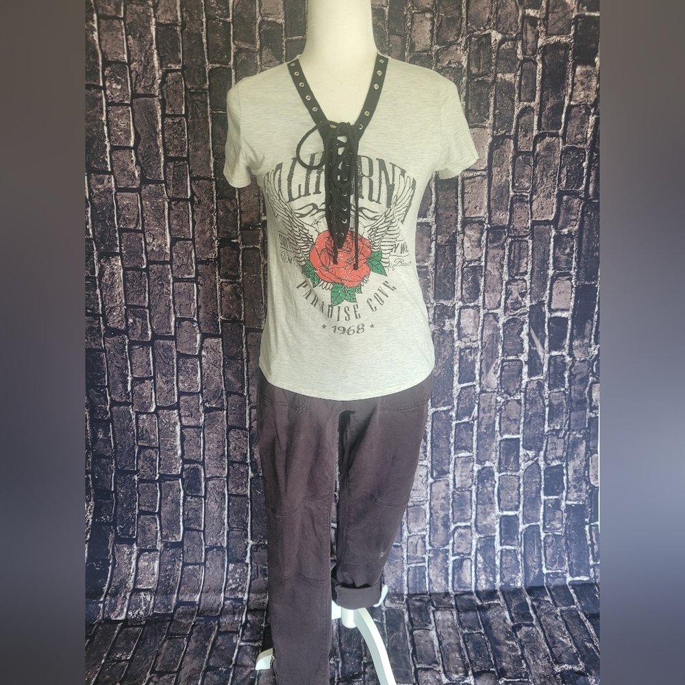 Cali Tshirt & Purple Denim Pants